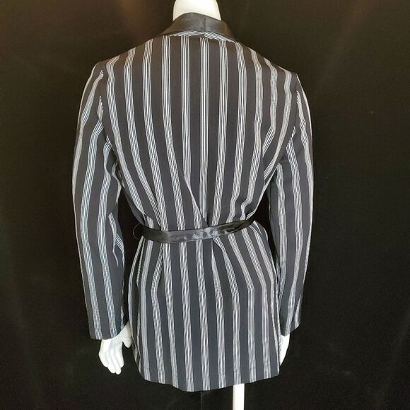 Zara Basic Black & White Striped Kimono Jacket (XS) - Picture 9 of 10